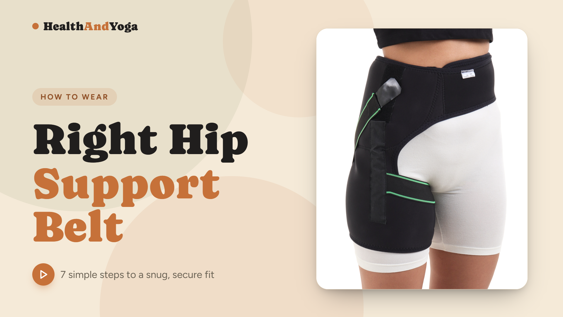 HealthAndYoga™ Hip Protection Belt – Binder Support Brace and